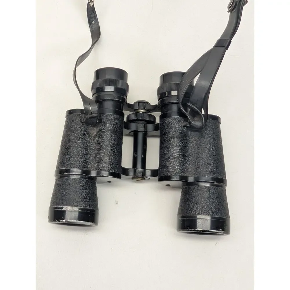 Vintage Focal 7x35 Binoculars Japan Special Coated Field 7° Kresge Detroit Strap